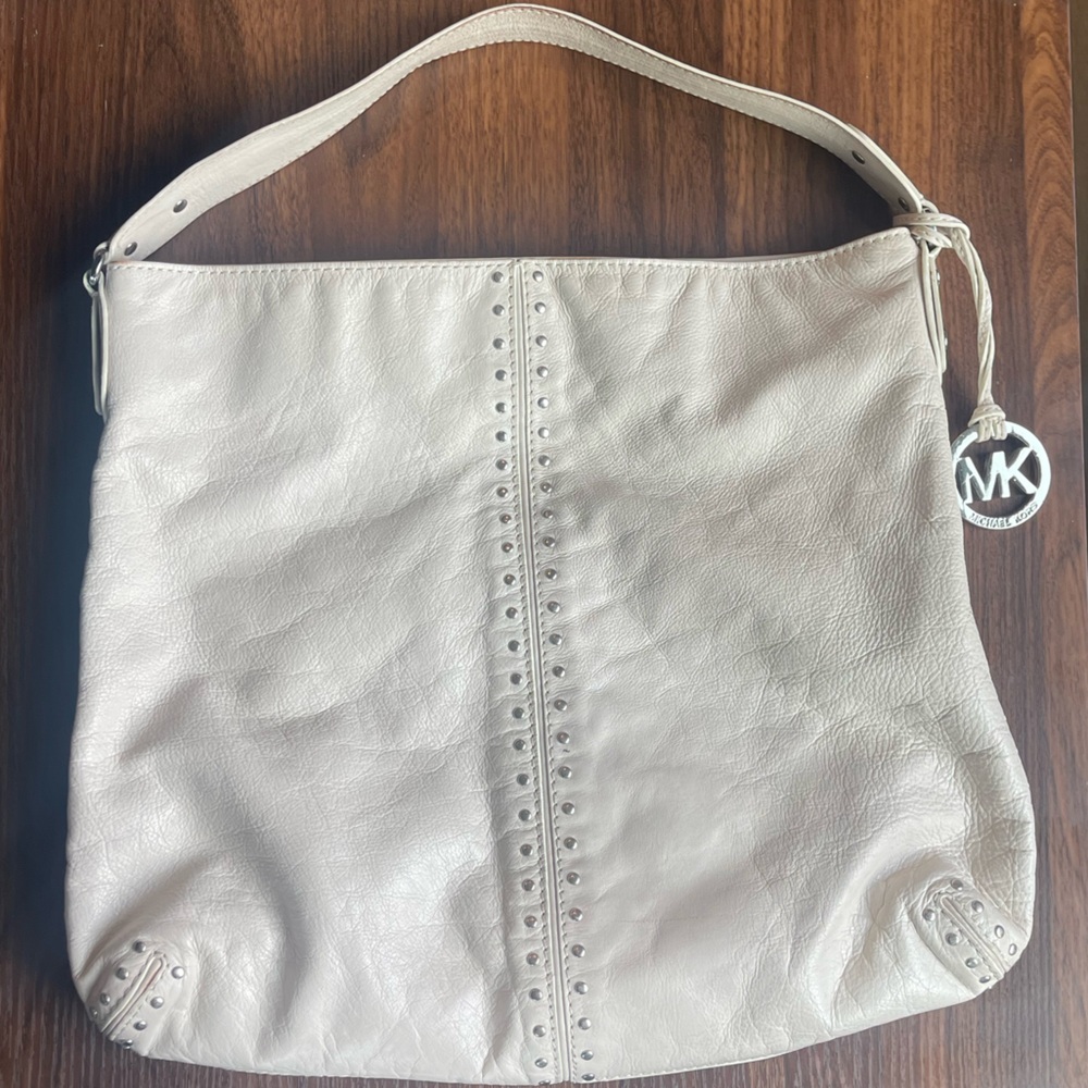 Micheal Kors studded Astor Leather shoulder bag